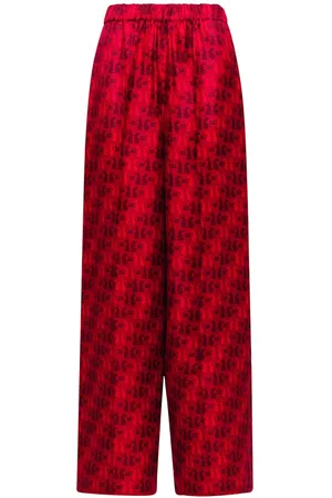 Max Mara Dame Pyjamaser - Anversa Printed Silk Twill Pajama Pants