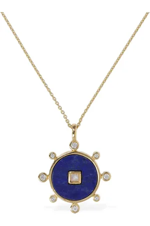 Missoma Vintage Round Lapis Gemstone Necklace