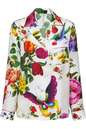 Max Mara Caldaia Printed Twill Pajama Shirt