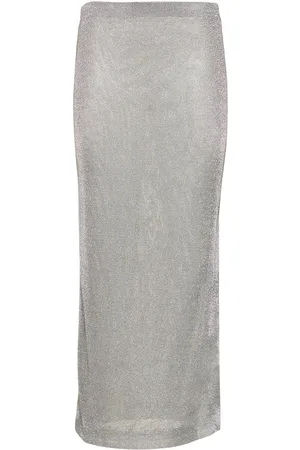 Third Form Dame Maxiskjørt - Heavy Metal Knit Long Skirt