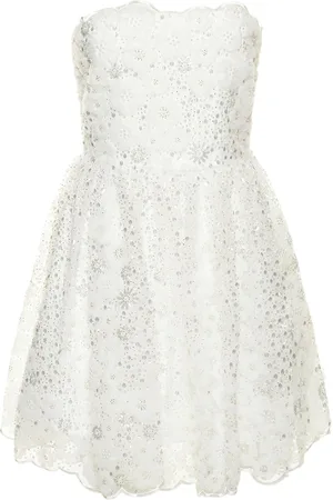 Self-Portrait Beaded Sequin Bandeau Mini Dress