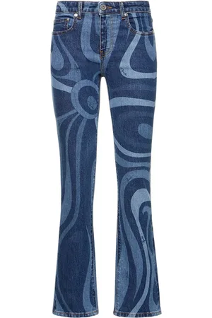 Puccini Marmo Printed Straight Jeans