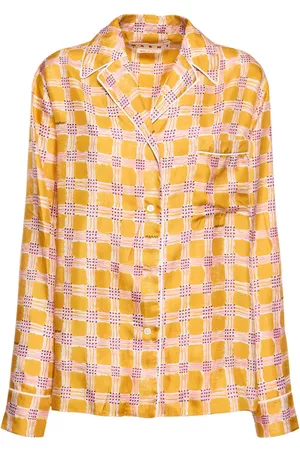 Marni Dame Pyjamaser - Printed Silk Twill Pajama Top