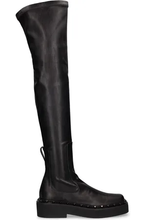 VALENTINO GARAVANI 50mm Rockstud M-way Faux Leather Boots