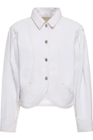 Isabel Marant Valette Puff Sleeves Cotton Coat