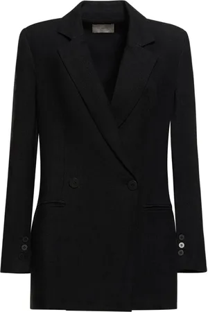 St Agni Slit Sleeve Linen Blazer