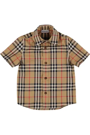 Burberry Check Print Cotton Poplin Shirt