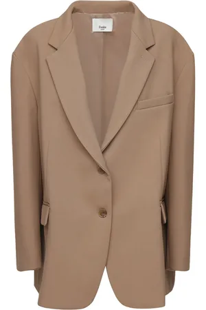 The Frankie Shop Bea Oversized Tech Twill Blazer