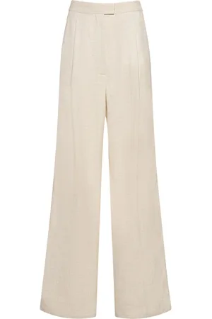 Serafini Linen Blend Straight Pants