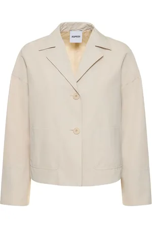 Aspesi Cotton Canvas Single Breast Jacket