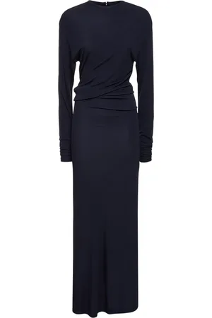 CHRISTOPHER ESBER Viscose Draped Long Sleeve Maxi Dress