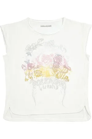 Zadig & Voltaire Embellished Garment Dyed Cotton T-shirt