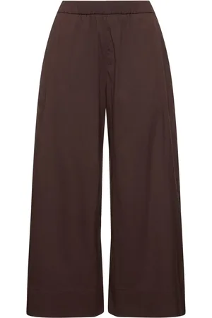Max Mara Esperia Cotton Blend Poplin Pants