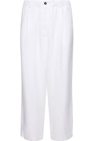 Giorgio Armani Lyocell Elastic Waistband Pants