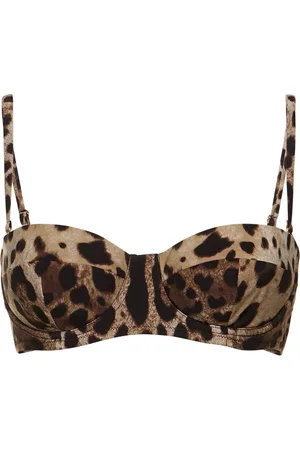 Dolce & Gabbana Lycra Printed Bralette Bikini Top