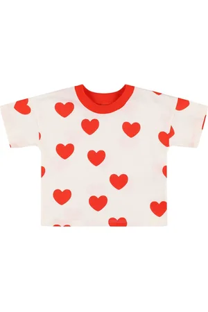 Mini Rodini Heart Printed Organic Cotton T-shirt