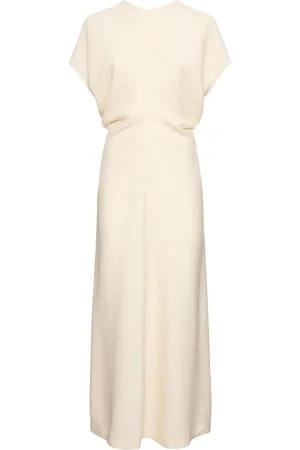 Totême Slouch Waist Viscose Midi Dress