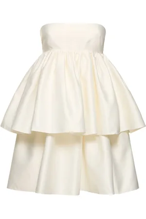 ROTATE Carmina Ruffled Soft Twill Mini Dress