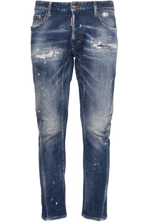 Dsquared2 Tidy Biker Cotton Denim Jeans