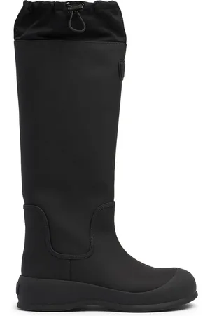 Bally 30mm Clover Leather & Rubber Tall Boots