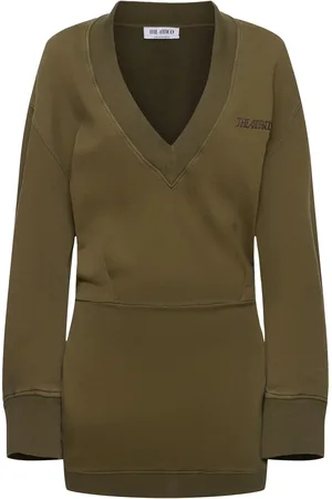 The Attico Long Sleeve Mini Sweatshirt Dress