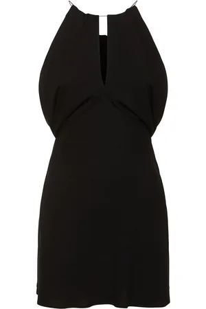 Serafini Light Crepe Flared Mini Dress
