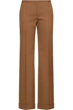 Serafini Tropical Wool Blend Straight Pants