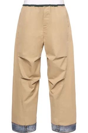 Dsquared2 Cotton Twill Wide Chino Pants