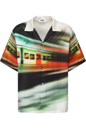 Msgm Speedy Metro Print Short Sleeve Shirt