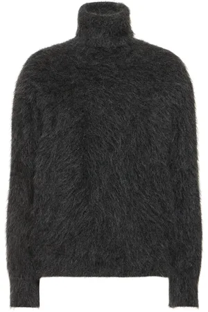 Alberta Ferretti Mohair Blend Turtleneck Sweater