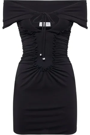 BLUMARINE Off-the-shoulder Jersey Mini Dress