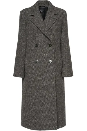 Max Mara Corinto Double Breast Wool Tweed Coat