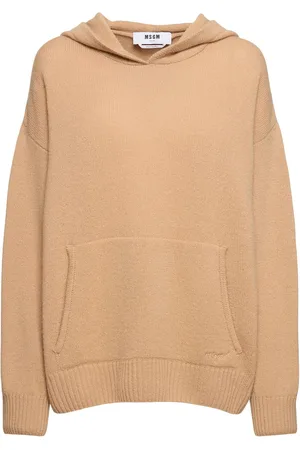 Msgm Wool Blend Knit Hoodie