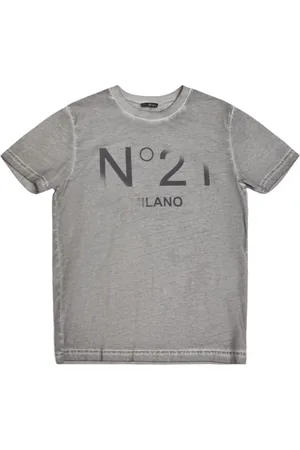 Nº21 Printed Cotton Jersey T-shirt