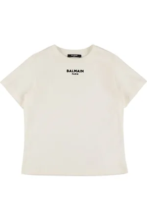 Balmain Cotton Jersey T-shirt W/ Logo