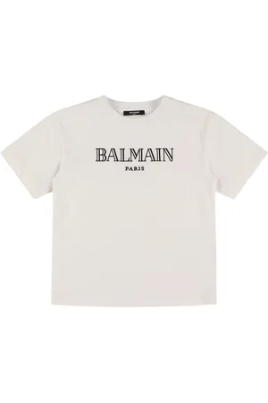 Balmain Cotton Jersey T-shirt W/ Logo