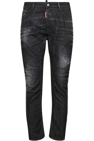 Dsquared2 Tidy Biker Cotton Denim Jeans