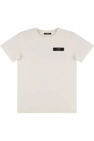 Balmain Cotton Jersey T-shirt W/ Logo
