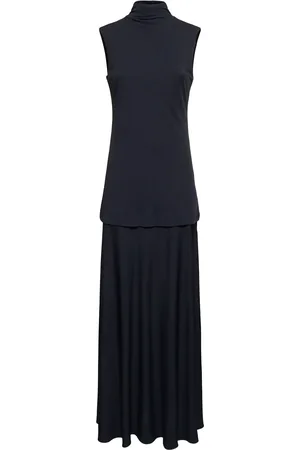Jil Sander Fluid Viscose Crepe Long Dress