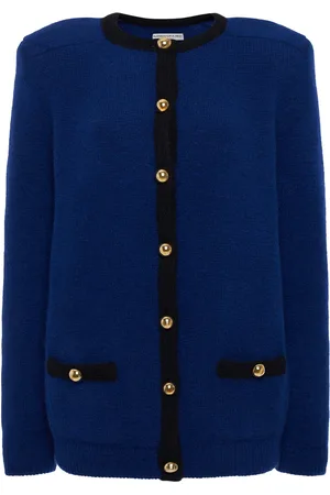 Alessandra Rich Oversize Alpaca Blend Knit Cardigan