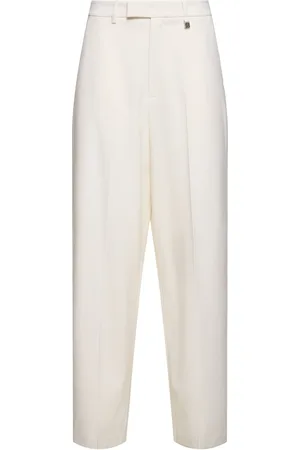 GIUSEPPE DI MORABITO Stretch Wool Wide Pants