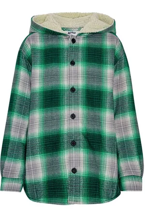 Molo Check Print Cotton Overshirt