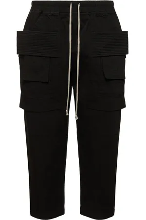 Rick Owens Creatch Cropped Drawstring Cargo Pants