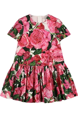 Dolce & Gabbana Printed Cotton Poplin Dress