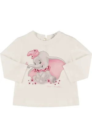 MONNALISA Dumbo Print Cotton Jersey T-shirt