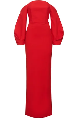 Solace Lotta Satin & Crepe Maxi Dress