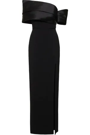 Solace Alexis Twill & Crepe Maxi Dress