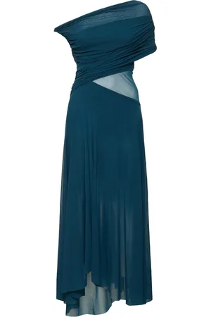 Serafini Stretch Tulle Midi Dress