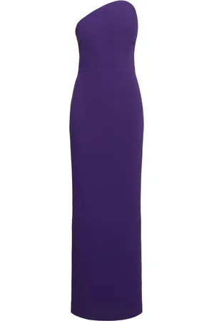 Solace Eve Strapless Woven Crepe Long Dress