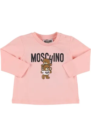 Moschino Printed Cotton Jersey Longsleeve T-shirt